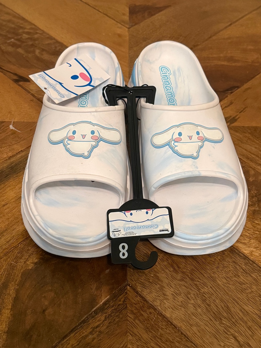 Sanrio Cinnamoroll Platform Slides Women’s Size 8 Blue & White New With Tags